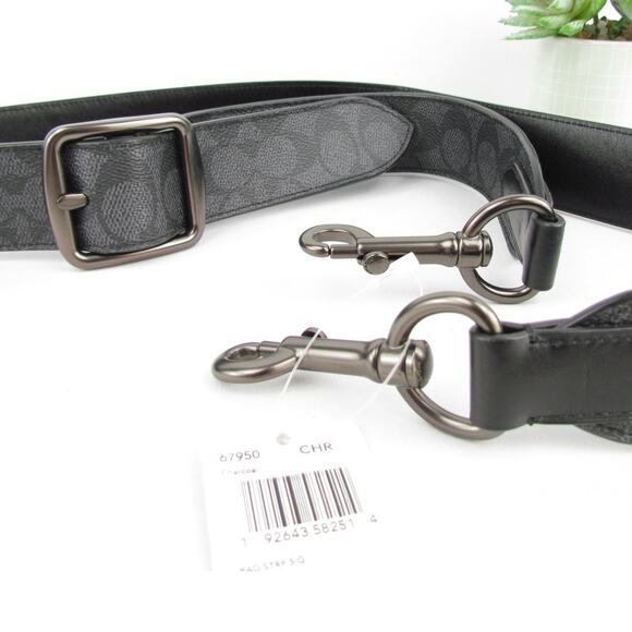 NWT Coach Signature Canvas Bag Strap - Picture 3 of 5